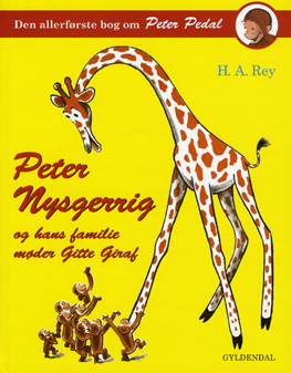 Peter Nysgerrig og hans familie møder Gitte Giraf